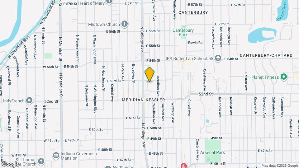 719 E 53rd St Map and Location Details