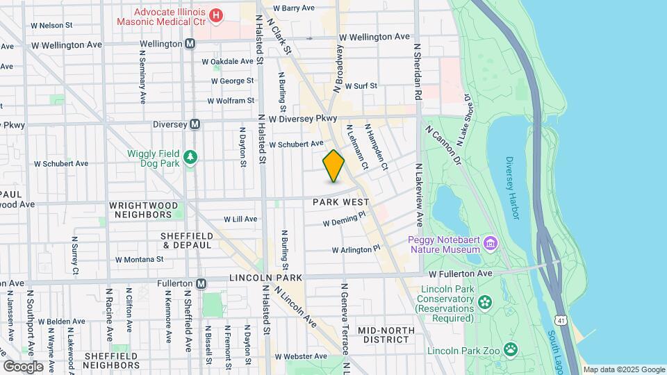 640 W Wrightwood Ave Mapa y Detalles de la Ubicación