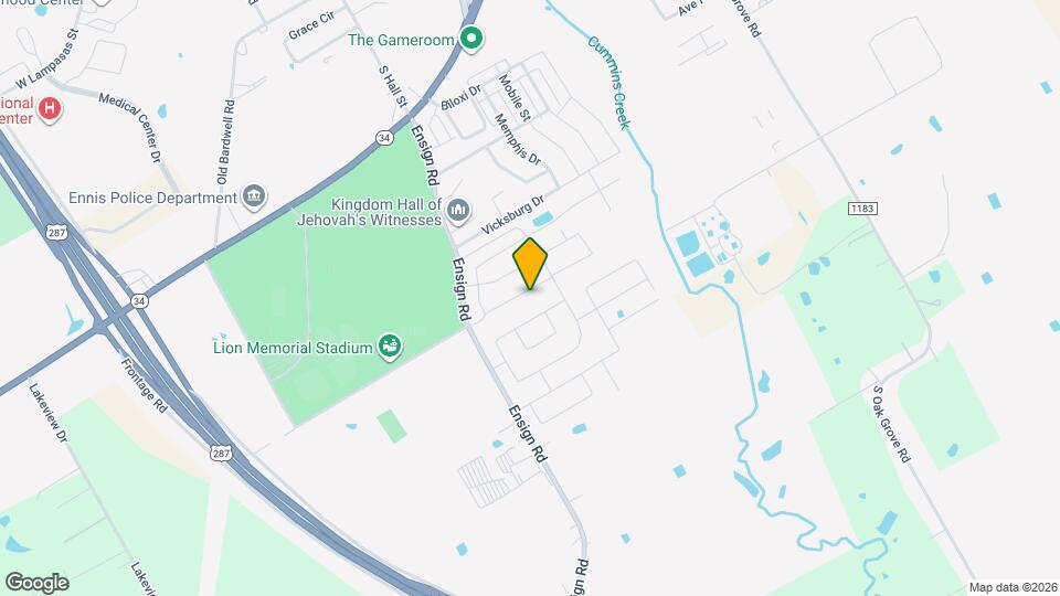 1109 Wildflower St Map and Location Details