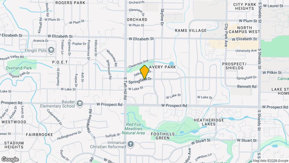 1921 Springfield Dr Map and Location Details