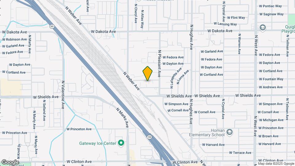 2621 W Fountain Way Map and Location Details