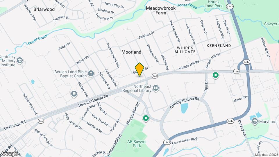 9335 La Grange Rd Map and Location Details