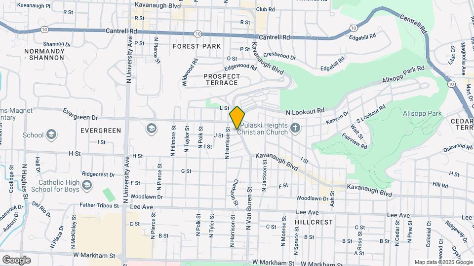 3501 Kavanaugh Blvd Mapa y Detalles de la Ubicación