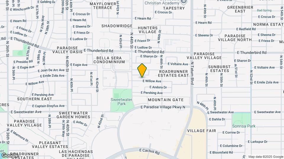 4428 E Willow Ave Map and Location Details