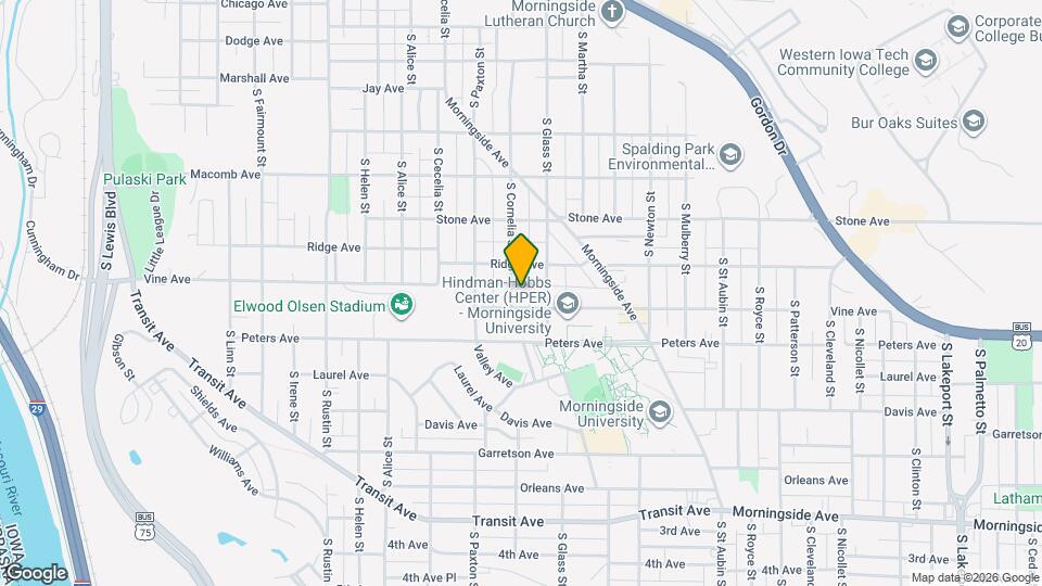 1322 S Cornelia St Map and Location Details