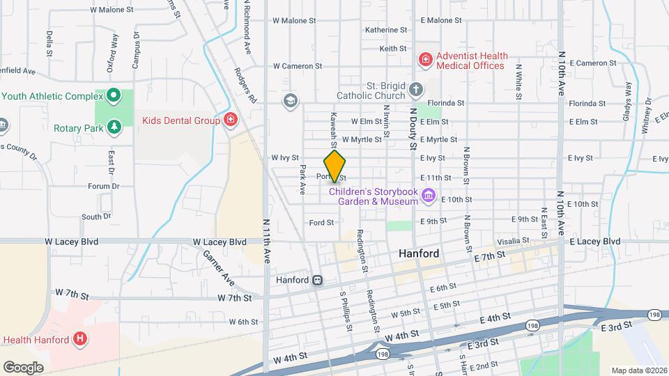 514 Kaweah St, Unit Bottom unit Map and Location Details