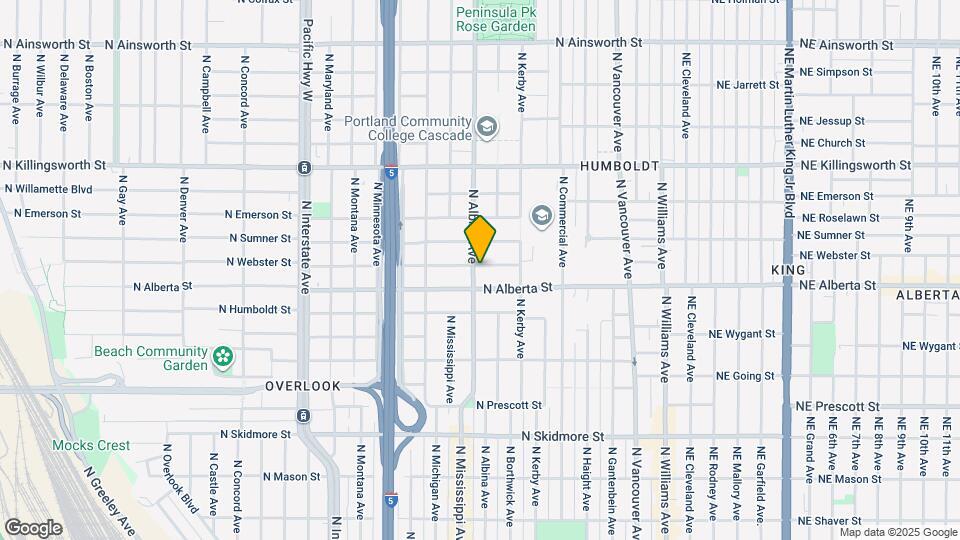 736 N Webster St Map and Location Details