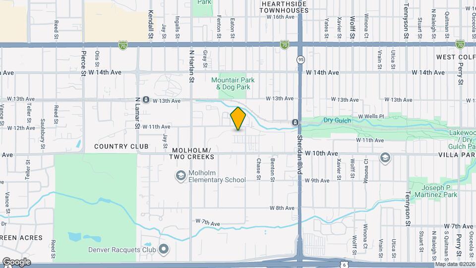 5651 W 11th Pl Map and Location Details