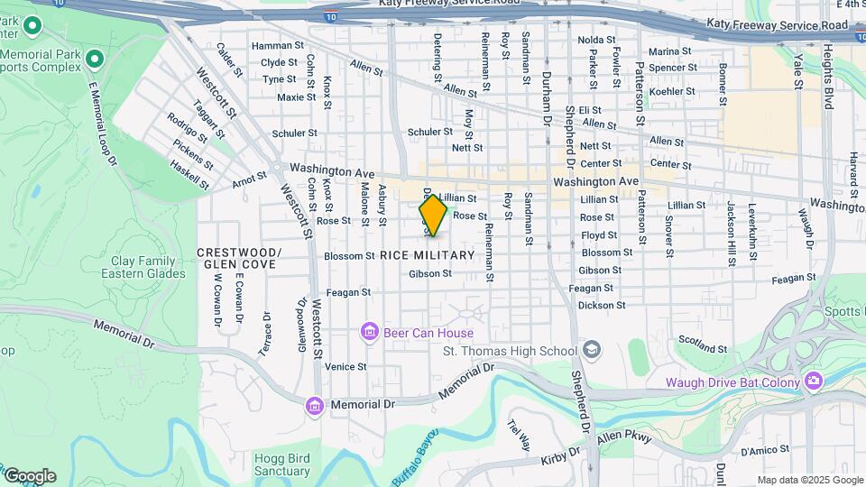 612 Detering St Map and Location Details