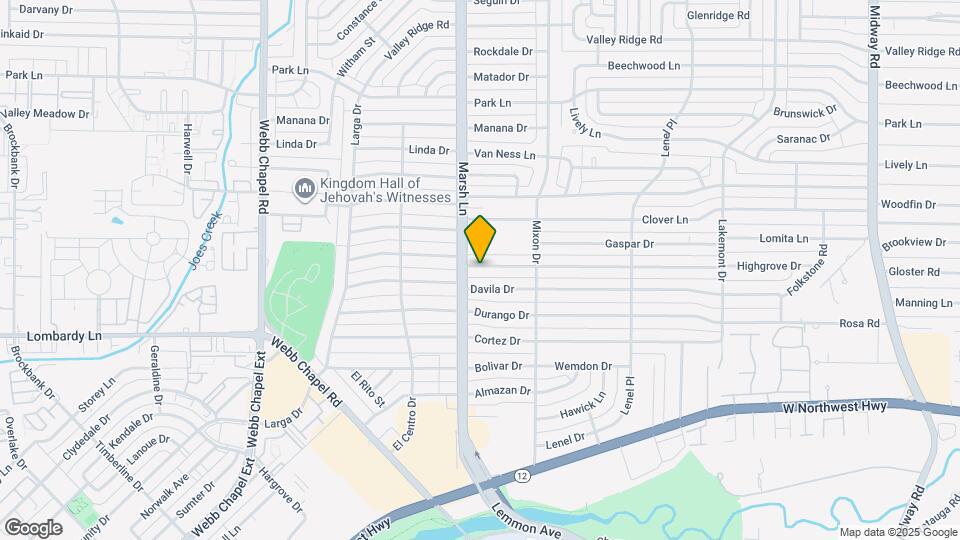 3714 Highgrove Dr Map and Location Details