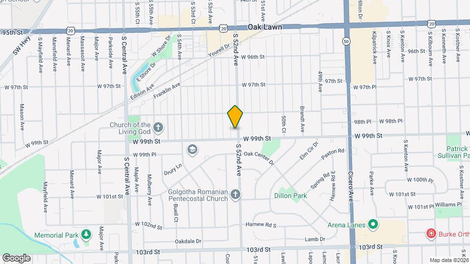 9830 S 52nd Ave Map and Location Details