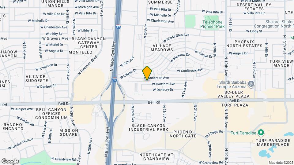 2332 W Hartford Ave Map and Location Details