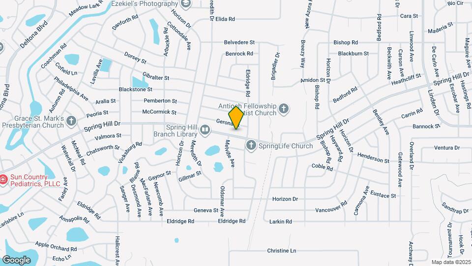 9287 Spring Hill Dr Map and Location Details