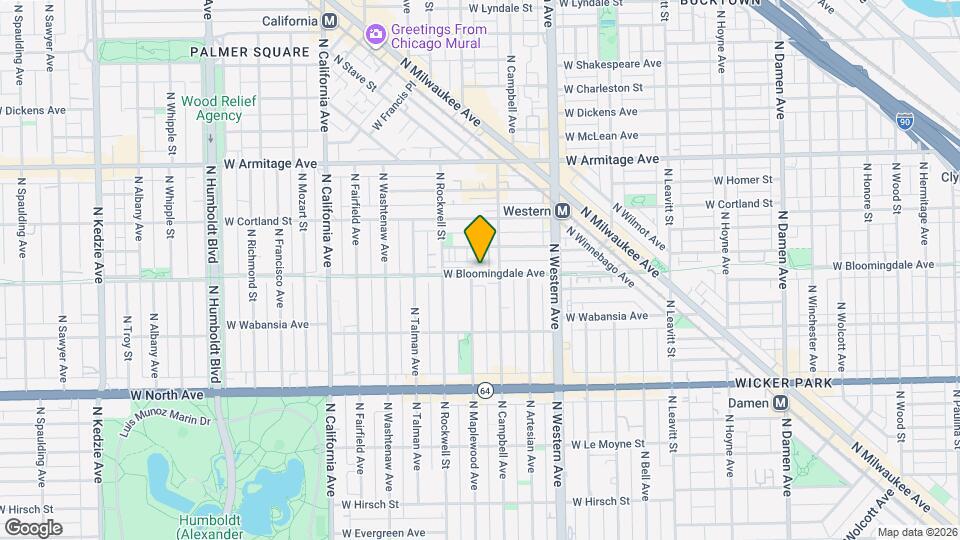 2524 W Bloomingdale Ave Map and Location Details