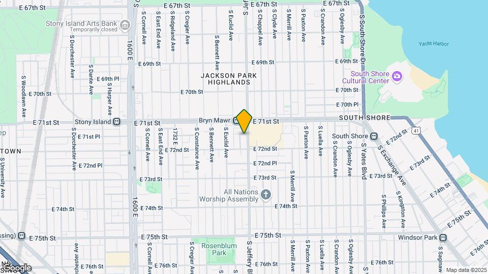 7130 S Jeffery Blvd Map and Location Details