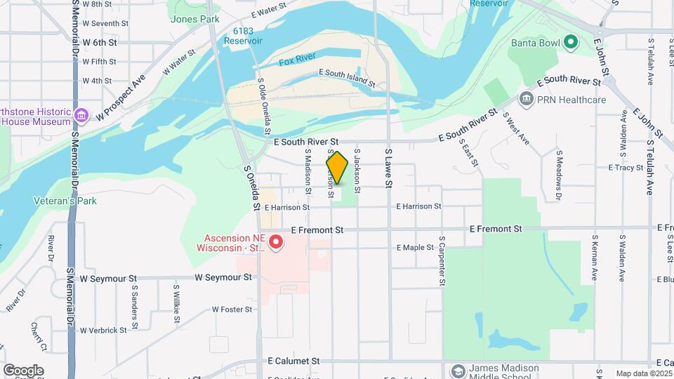 1204 S Jefferson St Map and Location Details