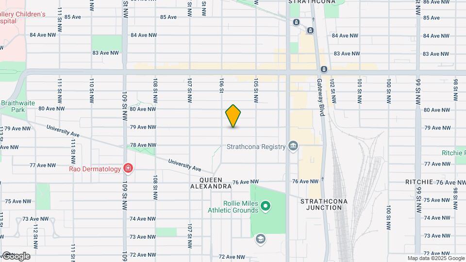 10545 79 Av NW Map and Location Details