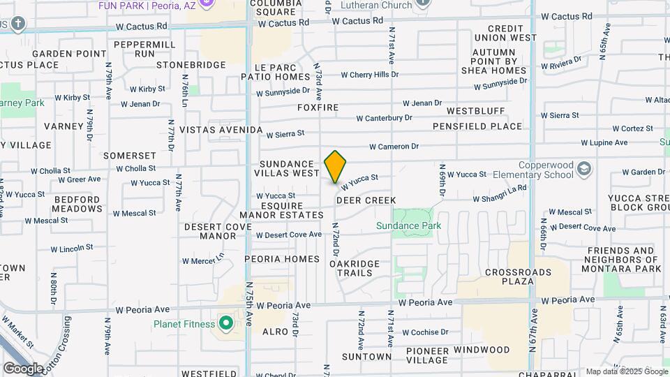 11220 N 72nd Dr Mapa y Detalles de la Ubicación