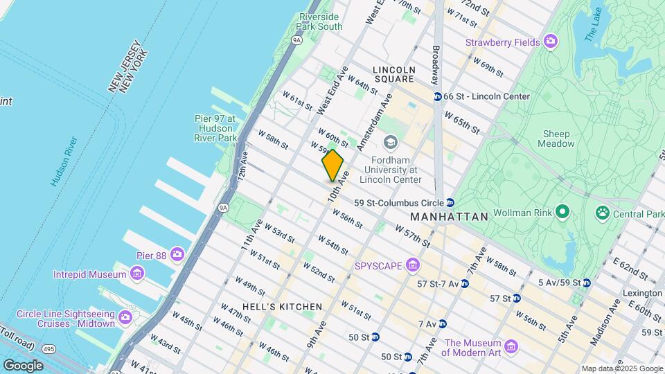 877 Tenth Ave Mapa y Detalles de la Ubicación