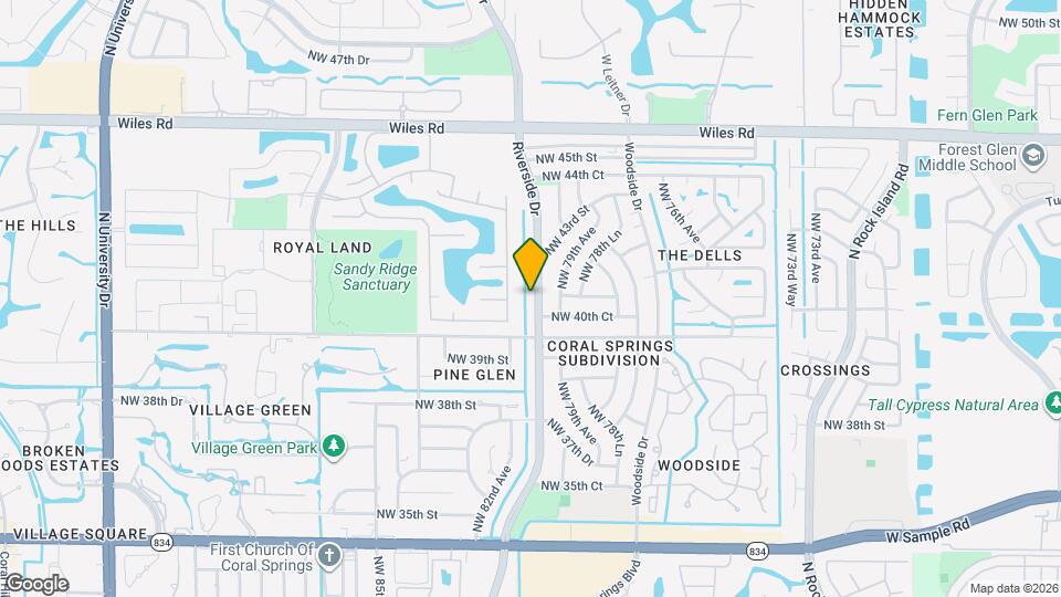 4106 Riverside Dr Map and Location Details