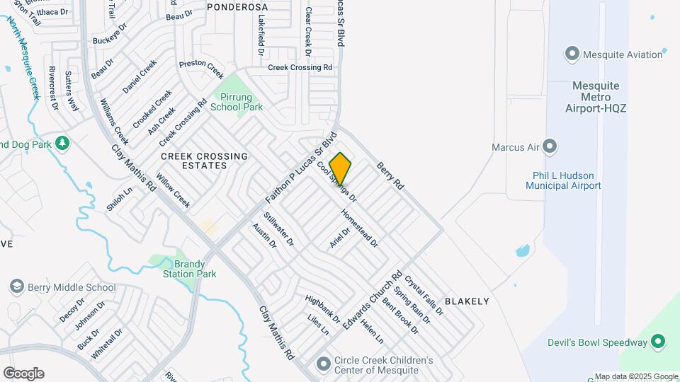 1521 Cool Springs Dr Map and Location Details