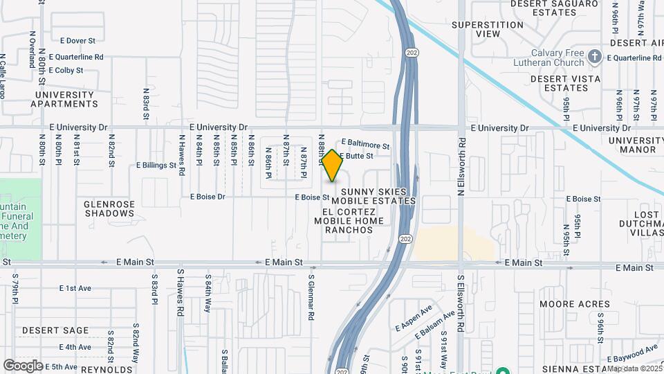 214 N 88th Pl Map and Location Details