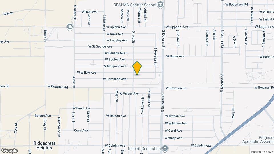 1032 W Coronado Ave Map and Location Details