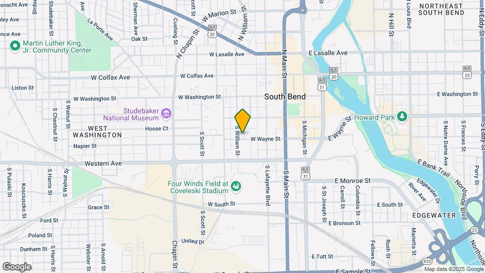 415 W Wayne St Map and Location Details