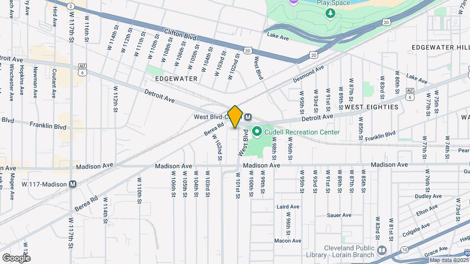 West 101st Place Map and Location Details
