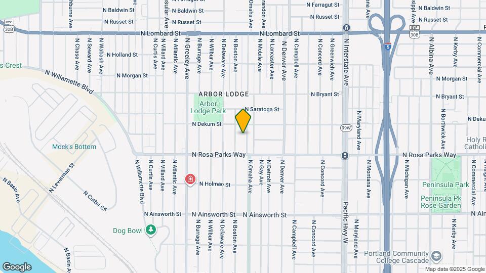 6609 N Omaha Ave Map and Location Details