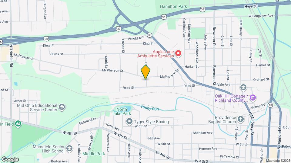 401 Howard St Map and Location Details