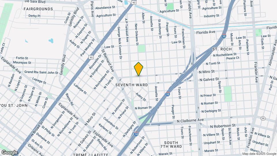 2122 New Orleans St Map and Location Details