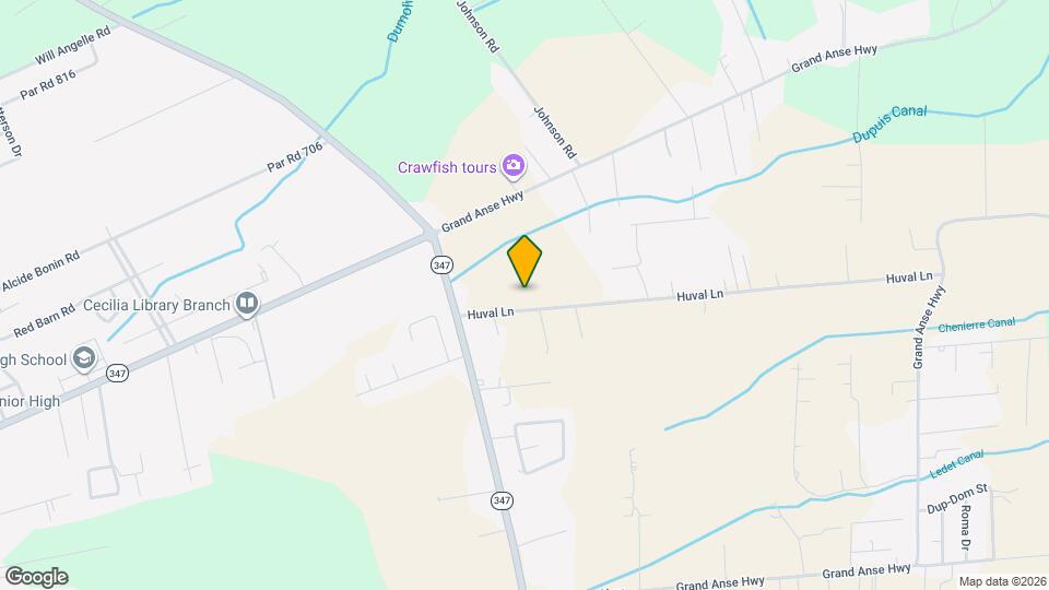 1025 Huval Ln Map and Location Details