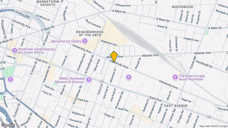 745 University Ave Map and Location Details