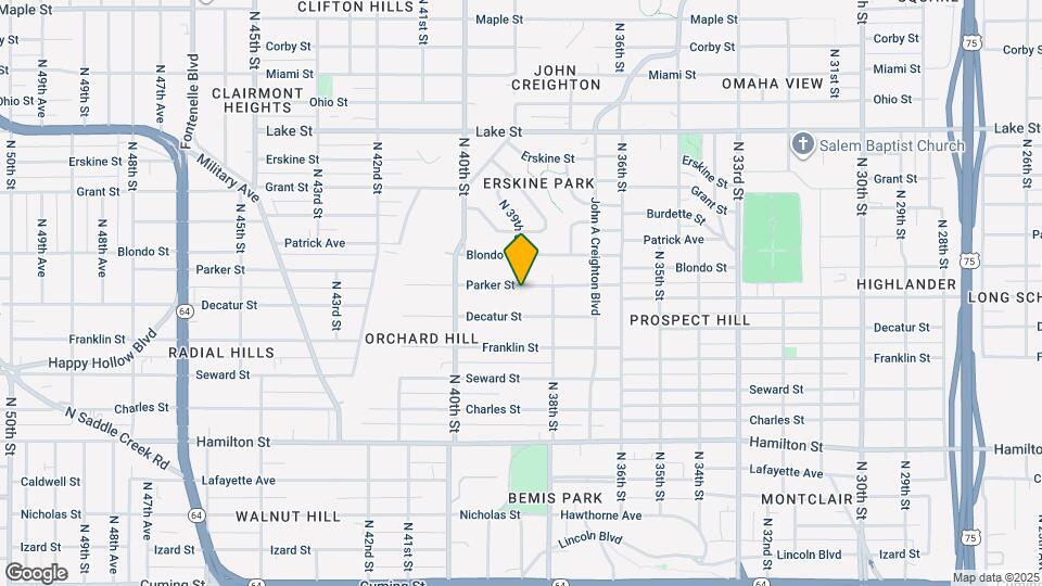 3827 Parker St Map and Location Details