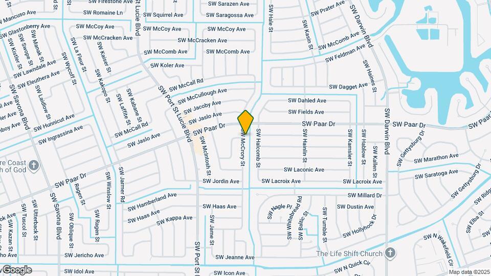 3991 SW McCrory St Map and Location Details