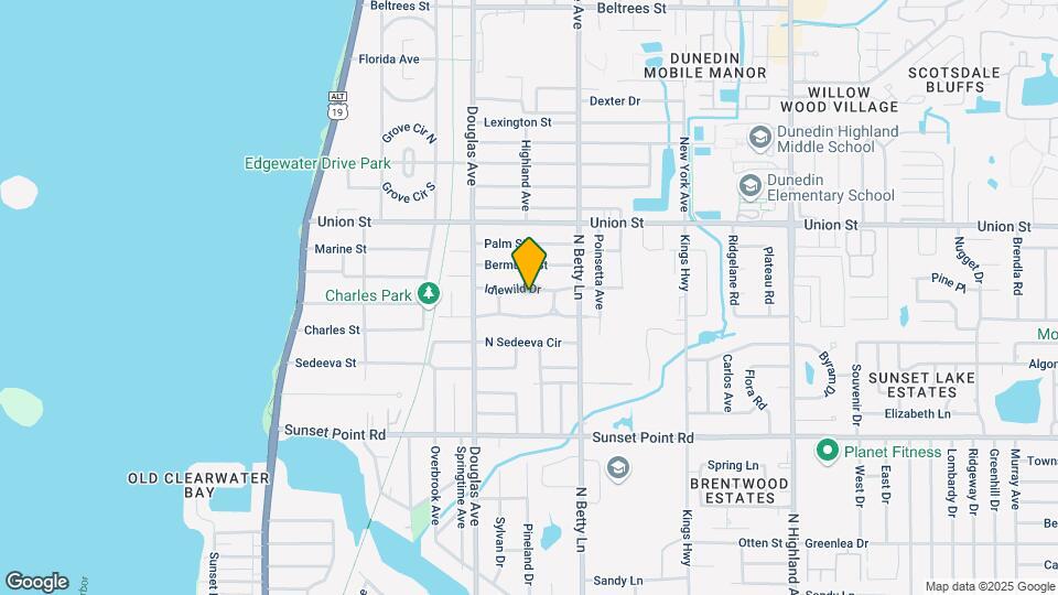 1257 Idlewild Dr, Unit 1 Mapa y Detalles de la Ubicación
