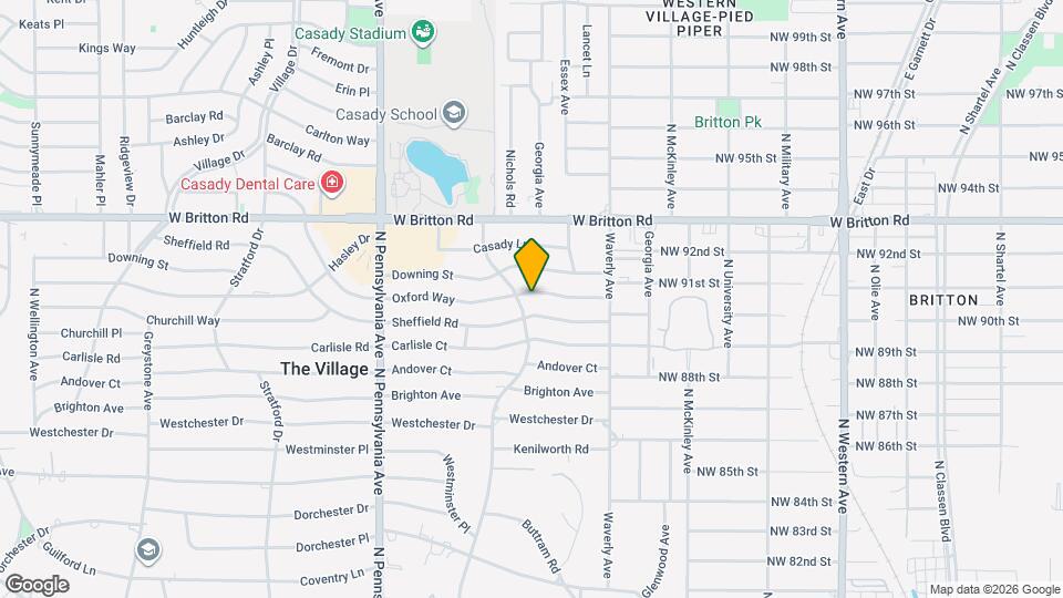 1414 Oxford Way Map and Location Details