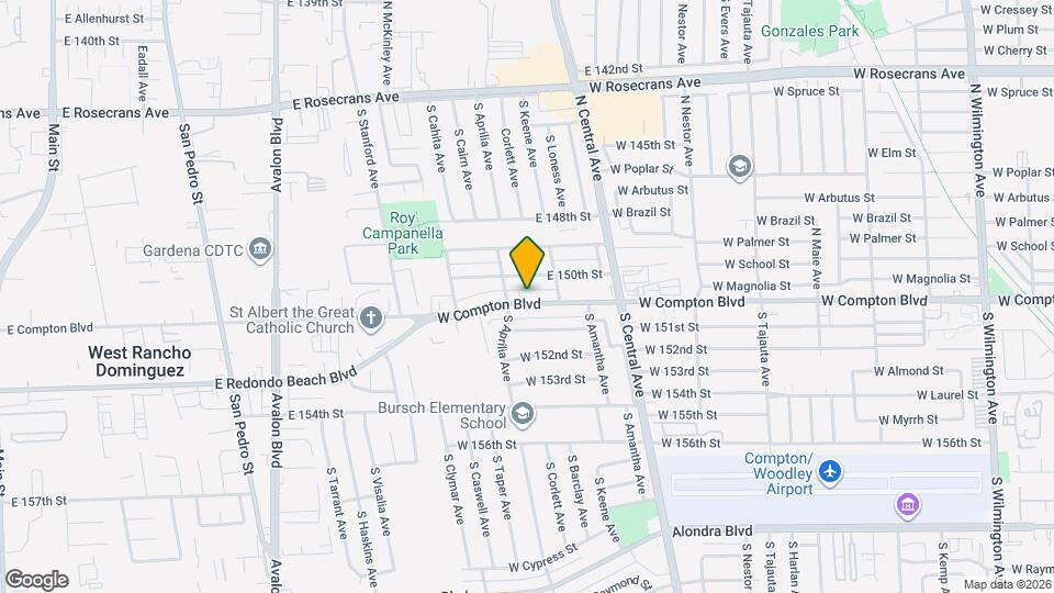 2315 W Compton Blvd Map and Location Details