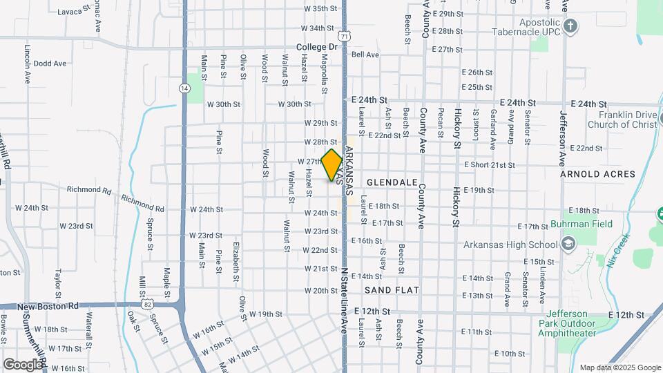 2512 Magnolia St Map and Location Details