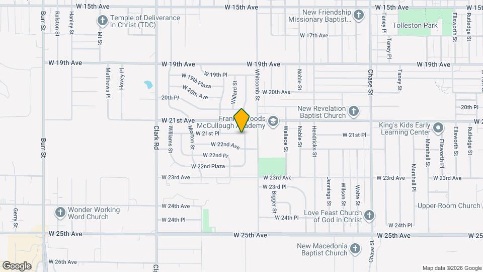 2144 Wright St Map and Location Details