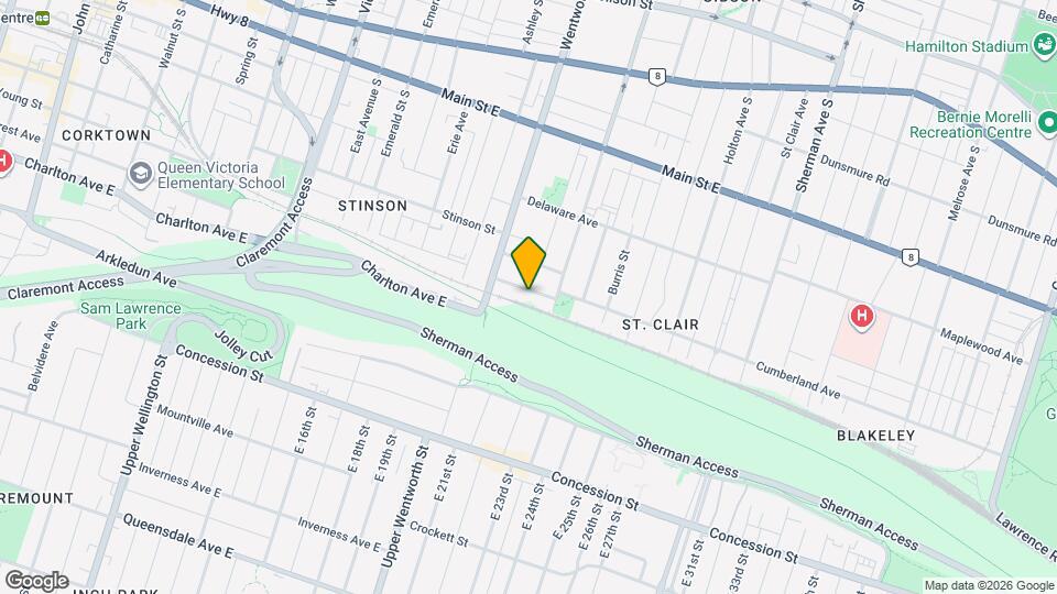 32 Cumberland Ave Map and Location Details