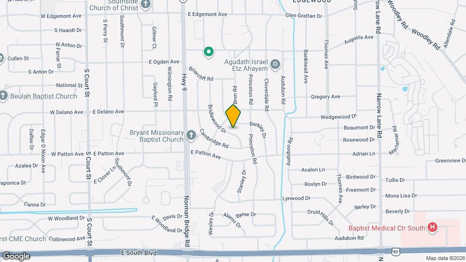 3719 Bridlewood Dr Map and Location Details
