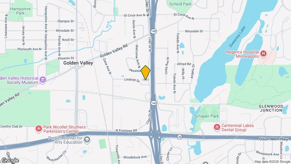 5520 Lindsay St Map and Location Details