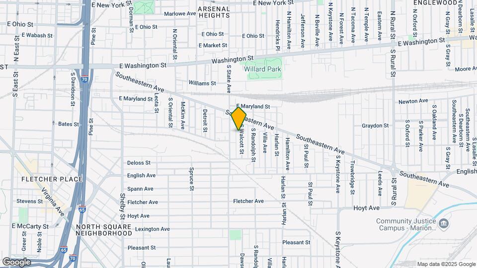 240 S Walcott St Map and Location Details