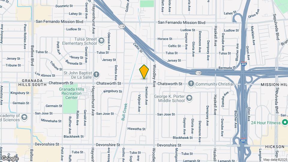 16243 Chatsworth St Map and Location Details