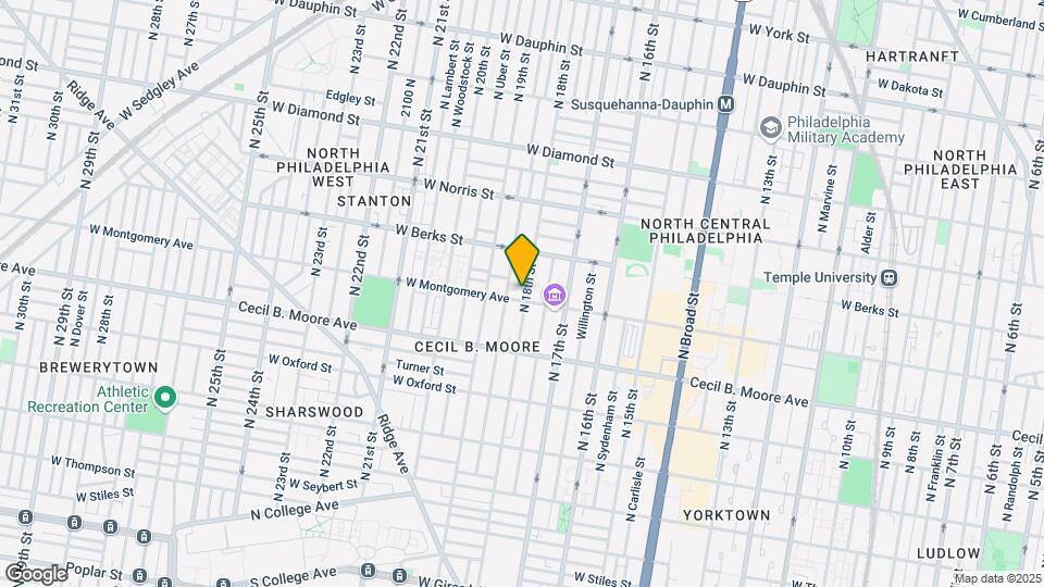 1804 N 18th St, Unit 1 Map and Location Details