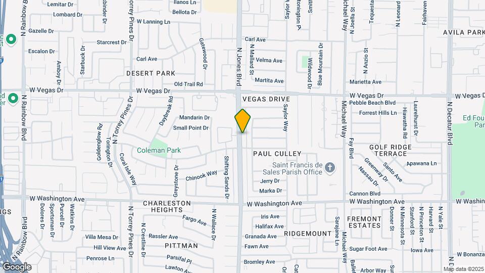 1326 N Jones Blvd Map and Location Details