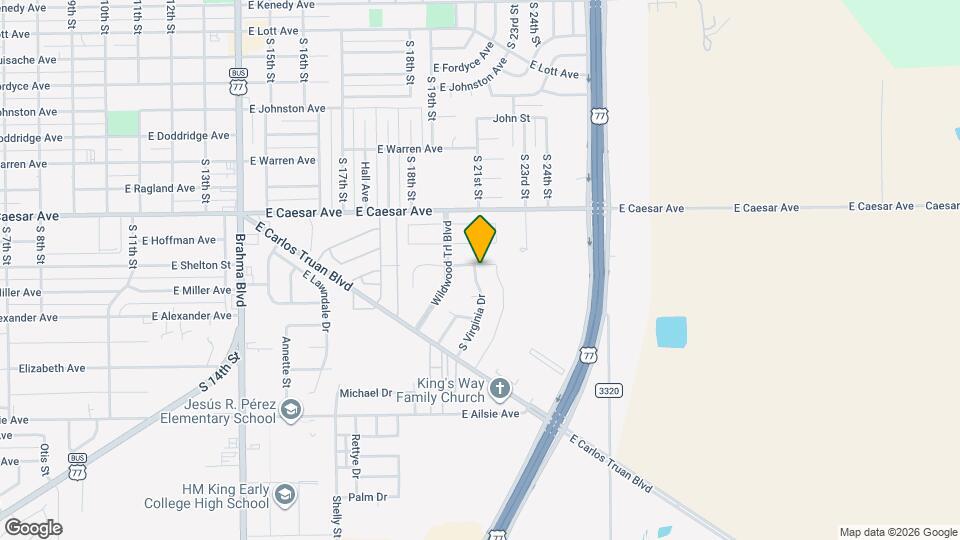 1342 S Virginia Dr Map and Location Details
