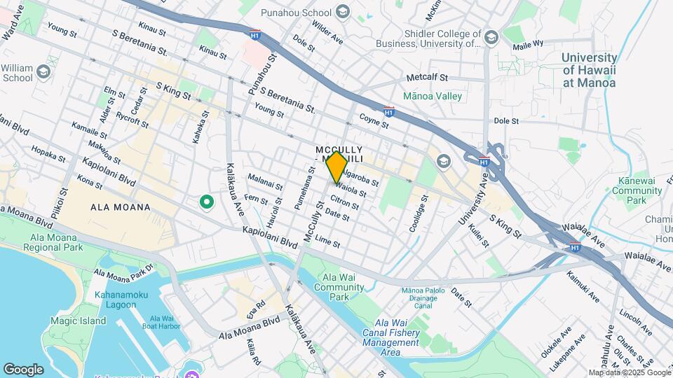 2019 Waiola St Map and Location Details